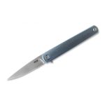 MKM Flame Drop Point Titanium Blue