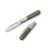 LionSteel Roundhead Barlow - Canvas Micarta Green