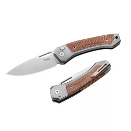 LionSteel Twain Titanium Micarta Natural