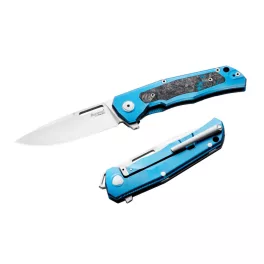 LionSteel Q4ttro - Titanium Blue Carbon Fiber