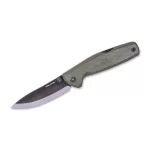 Real Steel Yak Scandi Grind Micarta Green