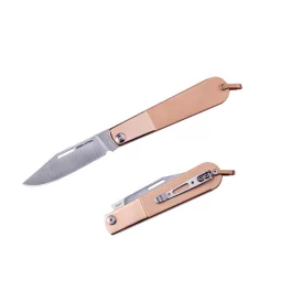 Real Steel Real Barlow RB-3 Clip Point Rosegold