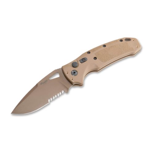 SIG Sauer by Hogue K320A M17/18 Drop Point - Serrated - Tan