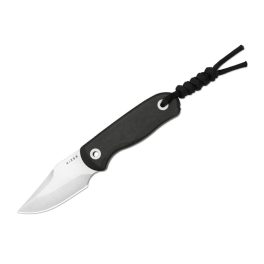 Kizer Drop Bear Fix Clip Point S45VN Black Richlite