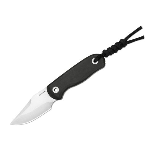 Kizer Drop Bear Fix Clip Point S45VN Black Richlite