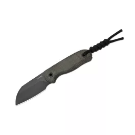 Kizer Drop Bear Fix Sheepsfoot S45VN Gray Green Micarta