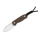Kizer Drop Bear Fix Drop Point 14C28N Brown Micarta
