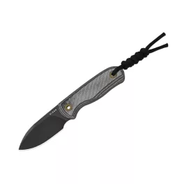 Kizer Drop Bear Fix Drop Point S45VN Black Micarta