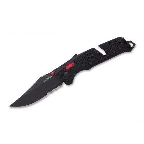 SOG Trident AT - Black & Red Serrated