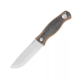 Kizer Polaris Black Micarta & Brown G10