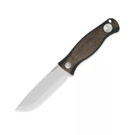 Kizer Polaris Burlap Micarta & Black G10