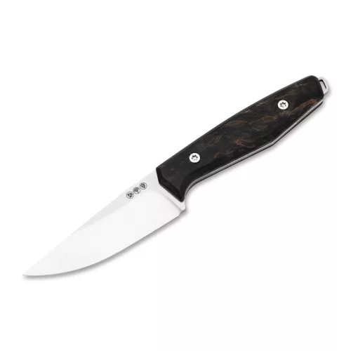 Böker Daily Knives AK1 Droppoint MagnaCut Black Birch Burl