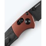 Benchmade 15085BK-04 Mini Crooked River - Burnt Copper Black Micarta