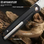 Artisan Cutlery Sirius Black G10