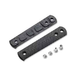   Böker BFF Packlite Handle Scale - Linen Micarta Black & White Rope