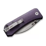 We Knife 19068J-2 Banter Wharncliffe Micarta Purple