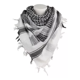 101 INC PLO Shemagh Fine Woven - Black/White