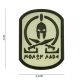 101 INC Patch 3D PVC Molon Labe Spartan White 12004 
