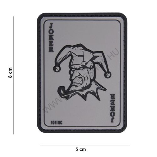 101 INC Patch 3D PVC Joker Grey 18085