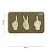 101 INC Patch 3D PVC One, Two, Fuck You Green/Sand 18078