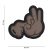 101 INC Patch 3D PVC Fuck Fingers Grey 18054
