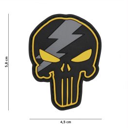 101 INC Patch 3D PVC Punisher Thunder Yellow 9006
