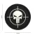 101 INC Patch 3D PVC Punisher Sight Black 9033