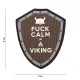 101 INC Patch 3D PVC Fuck Calm Brown/Grey 11113