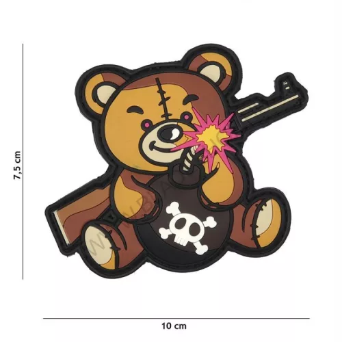 101 INC Patch 3D PVC Terror Teddy Brown 9013