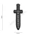 101 INC Patch 3D PVC Courage 13070