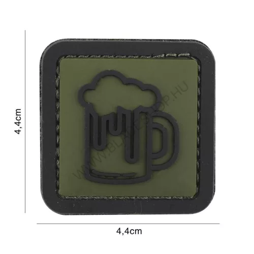 101 INC Patch 3D PVC Beer Green 7100