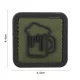 101 INC Patch 3D PVC Beer Green 7100