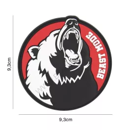 101 INC Patch 3D PVC Beast Mode Red 9103