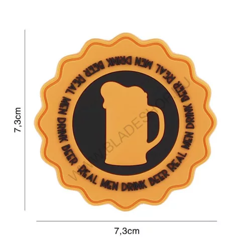 101 INC Patch 3D PVC Drink Beer Orange 9115