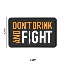 101 INC Patch 3D PVC Don't Drink Black/Orange 2093

