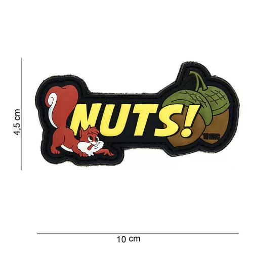 101 INC Patch 3D PVC Nuts Yellow 14018
