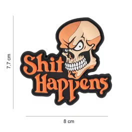 101 INC Patch 3D PVC Shit Happens 6066