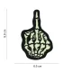 101 INC Laser Cut Patch GitD Skull Finger 5028
