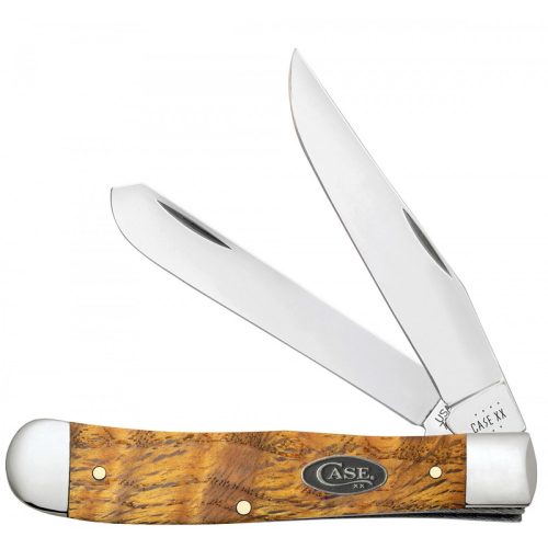 Case SS Yellow Curly Oak Smooth Trapper