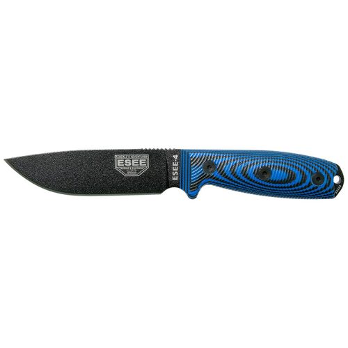 ESEE Model 4 - 3D Handle - Black - Blue/Black