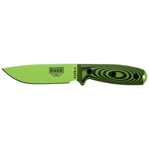 ESEE Model 4 - 3D Handle - Venom Green - Neon Green/Black