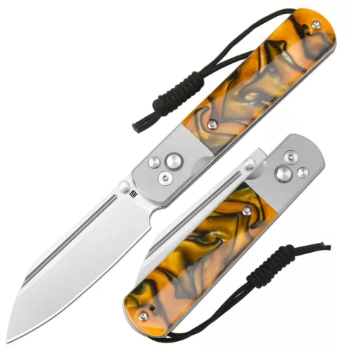 Artisan Cutlery Holm - Black/Orange Acrylic