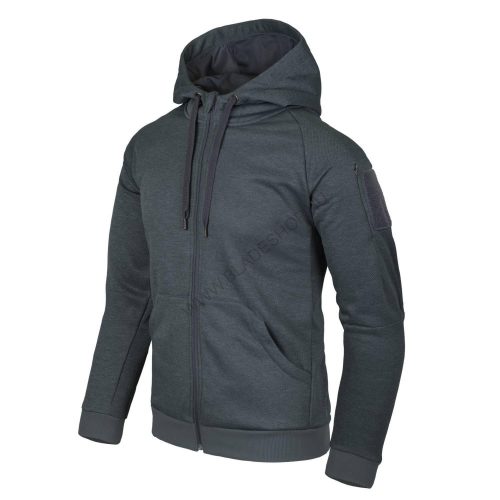 Helikon-Tex Urban Tactical Hoodie FullZip - Black/Grey Melange  