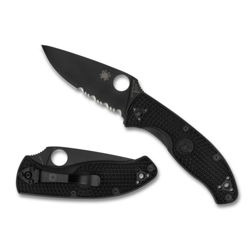 Spyderco Tenacious Lightweight Black Combination Edge