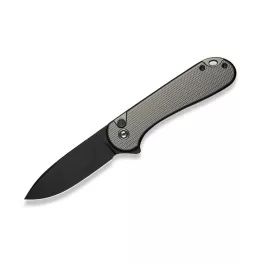   Civivi C18062PD-1 Button Lock Elementum II Aluminium Grey Black Stonewashed