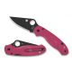 Spyderco Para 3 Lightweight Pink Black Blade