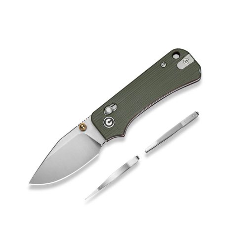 Civivi C24074-1 Baby Banter 2 TG Green and Red G10