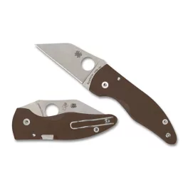 Spyderco MicroJimbo Brown G10 CPM 15V - Sprint Run