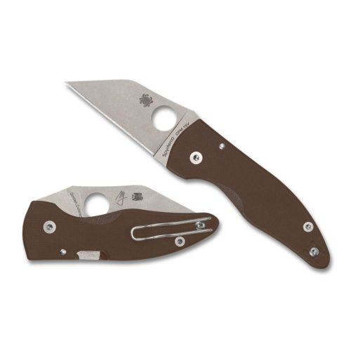 Spyderco MicroJimbo Brown G10 CPM 15V - Sprint Run