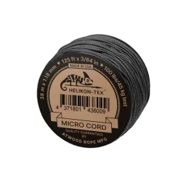 Helikon-Tex Micro Cord (125ft) - Black